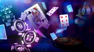 Caribbean Stud Poker hand rankings displayed on rtp kijangwin dealer table